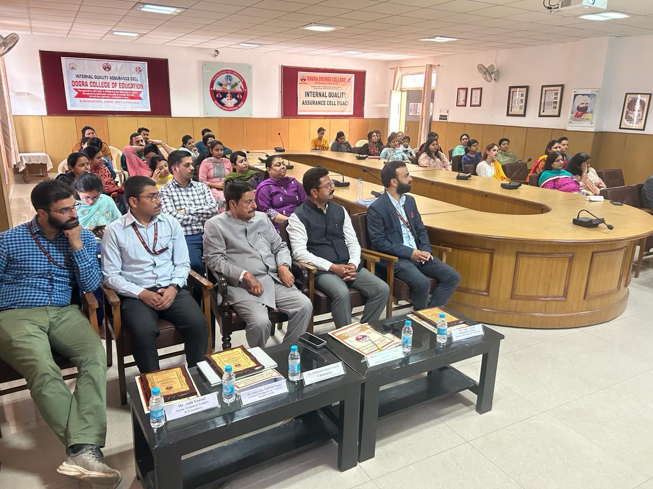 Dogra Degree, Law, and College of Education partnered with ICT Academy for a 5-day faculty development initiative focused on 