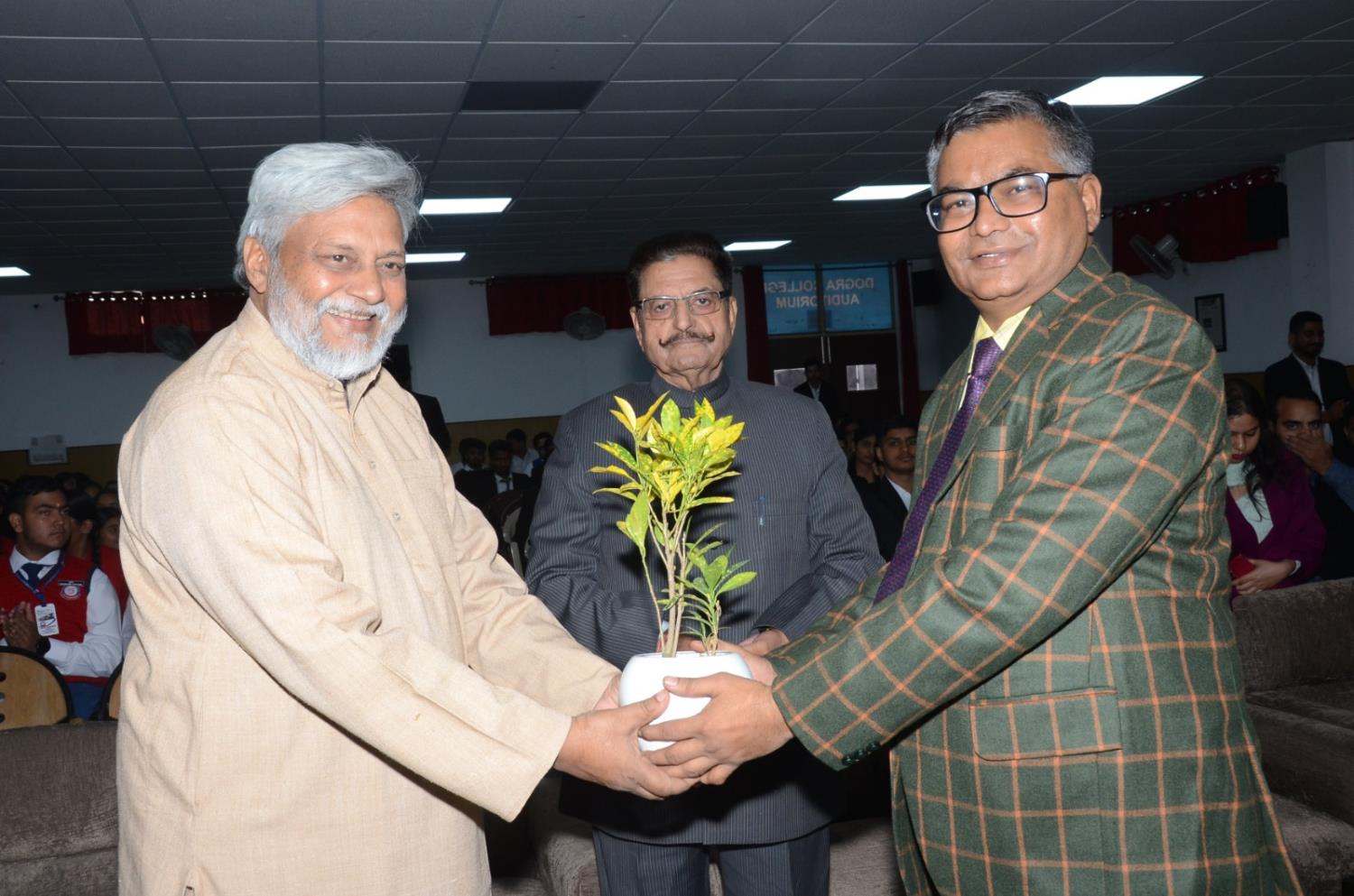 IQAC in collaboration with Environment club and NSS unit of Dogra Law college organize an Expert Lecture on the topic "River Rejuvenation and water Conservation" on 23rd November 2023.