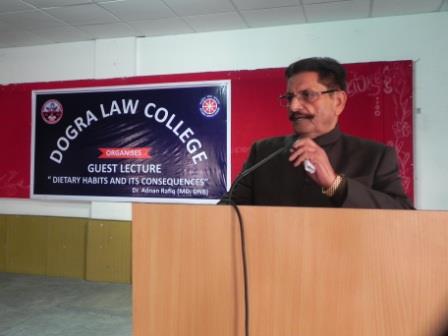 Dogra Law College organizes Special Lecture on Health Awareness