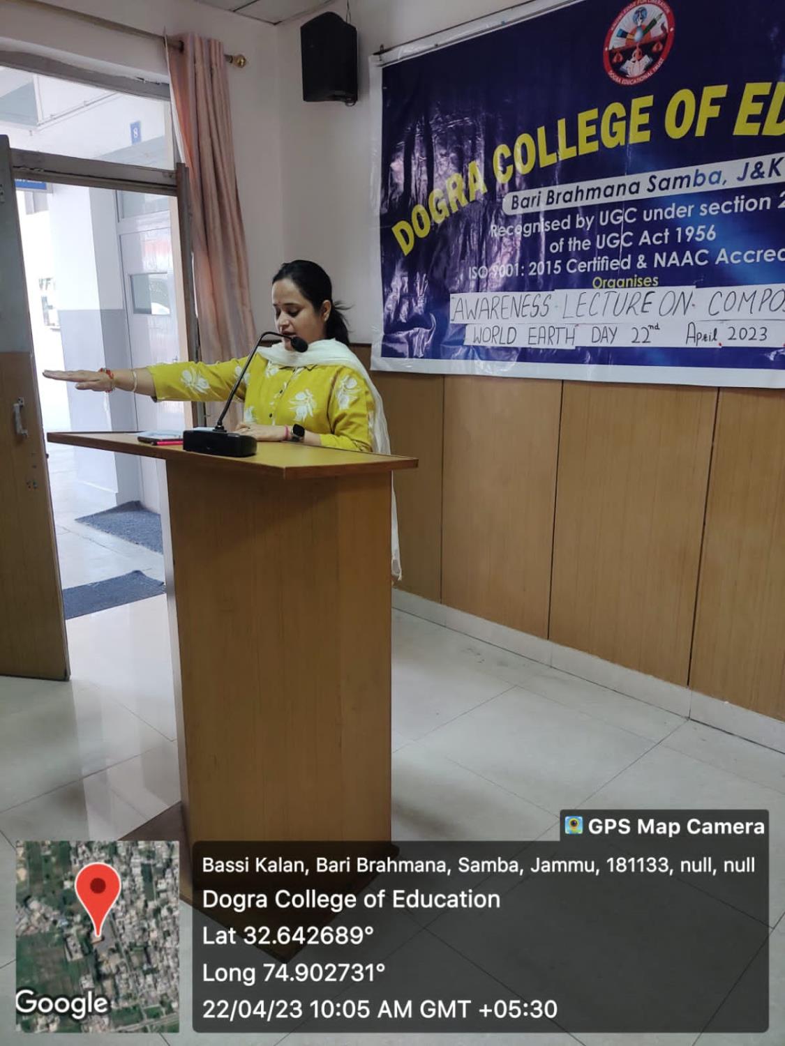 Dogra College of Education Celebrated World Earth Day